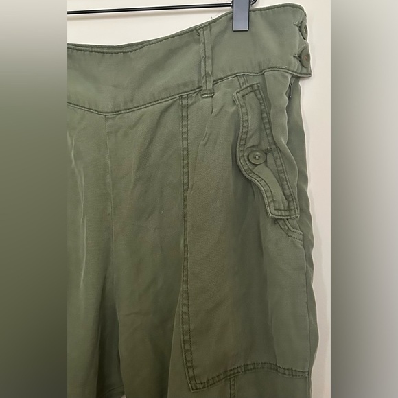 Anthropologie Green Cargo Harem Ankle Pants - Size 4 - Picture 6 of 9